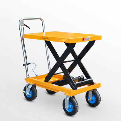 TIG啟思工業 150KG-1000KG 升降台車 油壓升降平台 升降台車(充氣輪款)