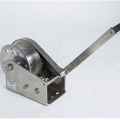 TIG啟思工業 白鐵捲揚機 (自動剎車) 不鏽鋼手搖捲揚機 手動捲揚機 另售 拖板車/升降台車/堆高機/