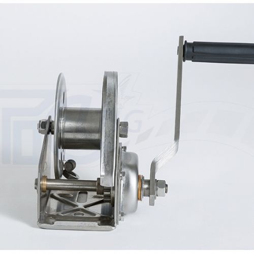TIG啟思工業 白鐵捲揚機 (自動剎車) 不鏽鋼手搖捲揚機 手動捲揚機 另售 拖板車/升降台車/堆高機/