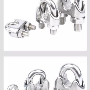 TIG 啟思工業 白鐵鋼索夾 304鋼夾 鋼夾 另售:白鐵鋼索 包膠鋼索 白鐵伸縮器 白鐵吊環 吊帽