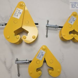 TIG啟思工業 鋼軌夾 工字鐵夾 安全母索 鋼軌夾鉗 鋼結構安全夾 C型夾/使用於 鏈條吊車 手拉吊車 小金鋼