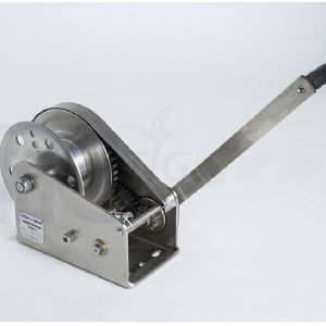 TIG啟思工業 白鐵捲揚機 (自動剎車) 不鏽鋼手搖捲揚機 手動捲揚機 另售 拖板車/升降台車/堆高機/