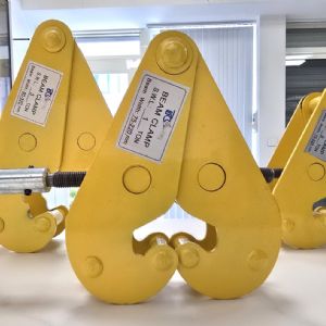 TIG啟思工業 鋼軌夾鉗 工字鐵鋼夾 鋼軌夾持器 軌道夾持器 鋼軌夾鉗夾具 /使用於 鏈條吊車 手拉吊車 小金鋼