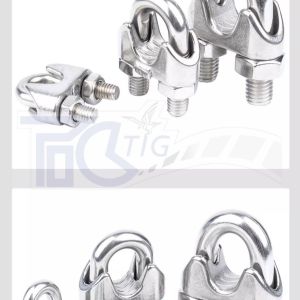 TIG 啟思工業 白鐵鋼索夾 304鋼夾 鋼夾 另售:白鐵鋼索 包膠鋼索 白鐵伸縮器 白鐵吊環 吊帽