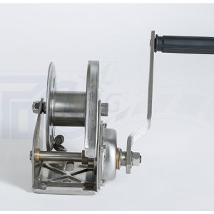 TIG啟思工業 白鐵捲揚機 (自動剎車) 不鏽鋼手搖捲揚機 手動捲揚機 另售 拖板車/升降台車/堆高機/