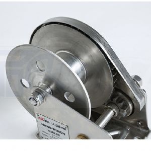 TIG啟思工業 白鐵捲揚機 (自動剎車) 不鏽鋼手搖捲揚機 手動捲揚機 另售 拖板車/升降台車/堆高機/