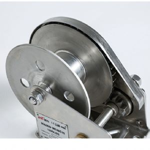 TIG啟思工業 白鐵捲揚機 (自動剎車) 不鏽鋼手搖捲揚機 手動捲揚機 另售 拖板車/升降台車/堆高機/