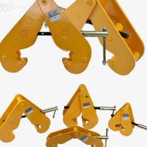 TIG啟思工業 鋼軌夾 工字鐵夾 安全母索 鋼軌夾鉗 鋼結構安全夾 C型夾/使用於 鏈條吊車 手拉吊車 小金鋼