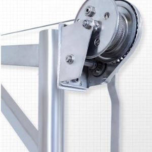 TIG啟思工業 不銹鋼吊架 汙水處理吊架 捲揚機吊架 潛水絞拌機 不銹鋼捲揚機 汙水處理廠 手搖捲揚機