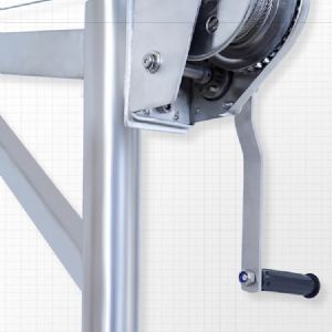 TIG啟思工業 不銹鋼吊架 汙水處理吊架 捲揚機吊架 潛水絞拌機 不銹鋼捲揚機 汙水處理廠 手搖捲揚機