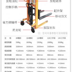 TIG啟思工業 200KG/400KG油壓堆高機