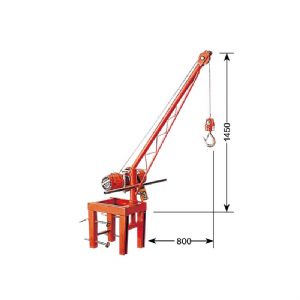 TIG啟思工業 : 吊車 川方牌捲揚機200KG附8吋夾牆架 另售:小金剛 升降台車/拖板車// 手搖吊車/鋼索式/